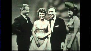 Eurovision 1959 Henk and Teddy Scholten, Pearl Carr and Teddy Johnson - 'Sing little birdie'