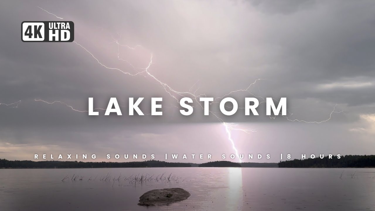Soothing rain sounds 4K | White noise to sleep | 8 hours
