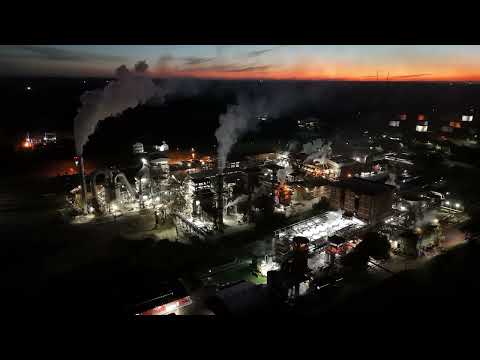 🚁 USINA BARRA GRANDE | VOO NOTURNO EM DRONE | LENÇÓIS PAULISTA - SP | IMAGENS AÉREAS  🌙🏭