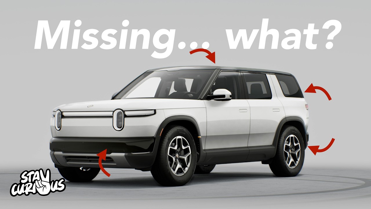 Rivian R2 crossover exterior in the configurator showing trim options