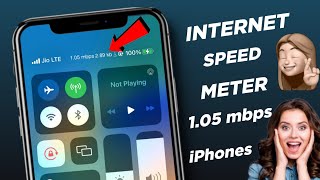 How To Enable Internet Speed  Meter in iPhone | How To Get Data Speed On Notification Bar In iPhone
