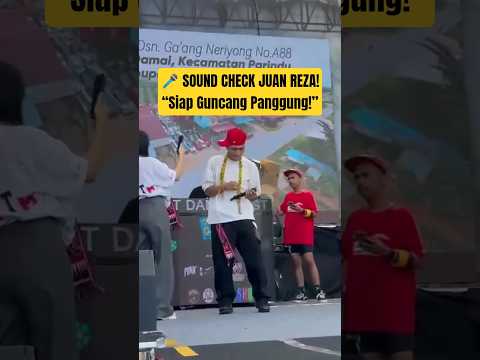 Suasana Panggung Juan Reza— Soundcheck Seru Sebelum Tampil#juanreza #tabolabale