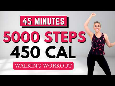 🔥5000 STEPS WALKING WORKOUT🔥WALKING EXERCISE FOR WEIGHT LOSS🔥KNEE FRIENDLY🔥NO JUMPING🔥FAT BURNING🔥