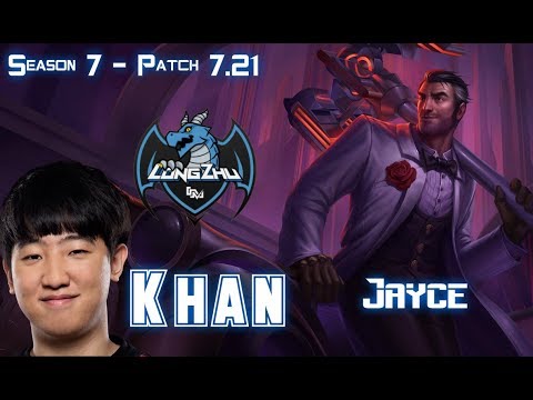 LZ Khan JAYCE vs ORNN Top - Patch 7.21 KR Ranked