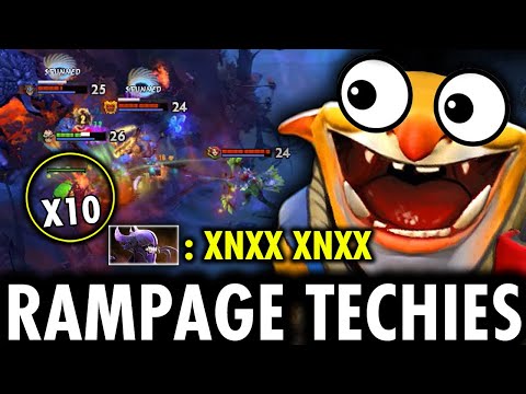 WTF RAMPAGE TECHIES 7.25 PATCH!! THIS IS HOW HE CHANGE THE GAME WITH 200IQ MINES | TECHIES OFFICIAL