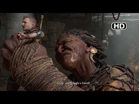 Atreus vs Gryla Epic Giant Boss Fight God of War Ragnarök Part 7 [PS5] - No Commentary
