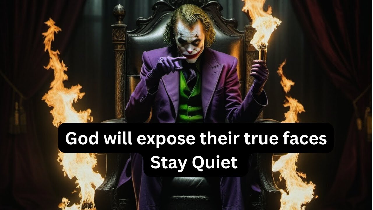 GOD Will EXPOSE Their True FACES When You Stay Quiet - JOKER SPEECH