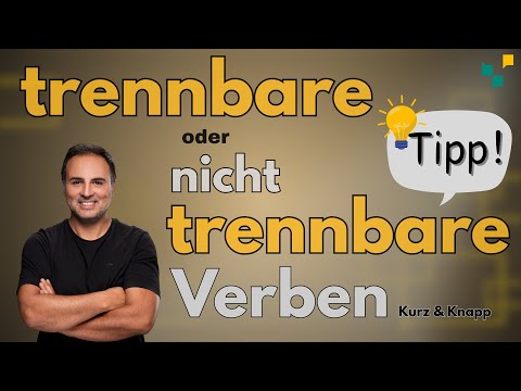 Trennbare oder nicht trennbare Verben?  🇩🇪  |  Deutsch lernen |