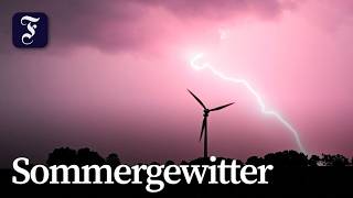 Heftiges Sommergewitter zieht über Berlin