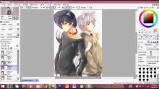 [Speedpaint] SoraruXMafumafu - Super Nuko World