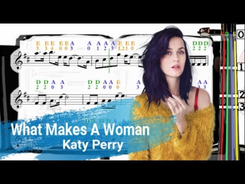 What Makes A Woman | Katy Perry | Violin SHEET MUSIC [With Fingerings] [Level 4]
