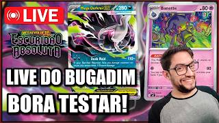 LIVE BUGADA - COLEÇÃO NOVA CHEGA HJ - BORA TESTAR MEGA DARKRAI E ESCONDE SOME - POKÉMON TCG LIVE