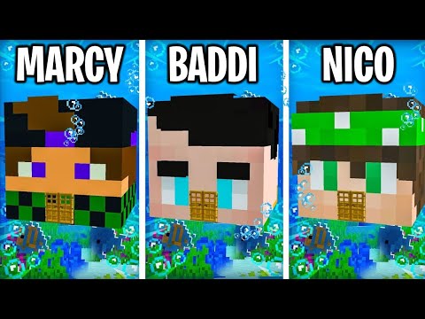 CASA SOTT'ACQUA DA 1.000.000€ di MARCY vs LOCO vs BADDI - Minecraft ITA