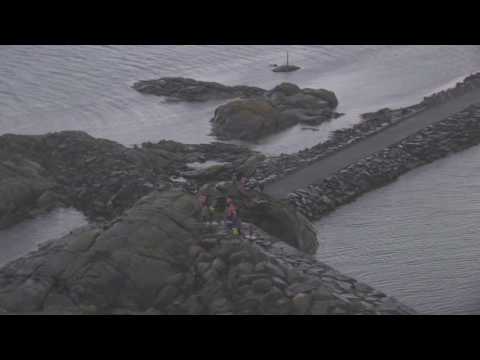 Karmøy, Skudeneshavn, Geitungen fyr, Bokn - Flying Over Norway