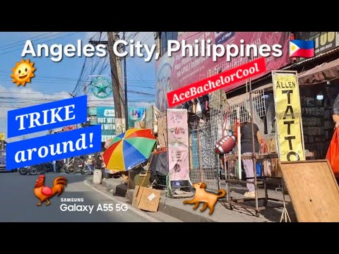 Angeles City, Philippines 🇵🇭 Trike around!
