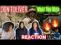 DON TOLIVER - What You Need (Official Music Video) UK REACTION 🇬🇧🔥💥