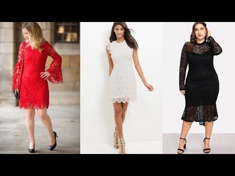 👗VESTIDOS DE MODA ELEGANTES Y BONITOS👗  vestidos de encaje / tendencias de moda / Fashion Love