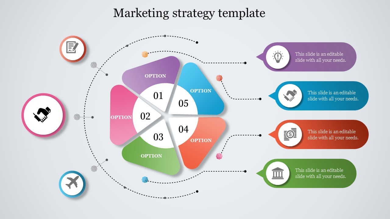 How to create a marketing strategy infographics PowerPoint