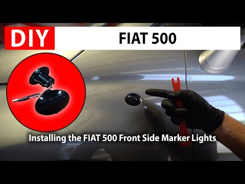 DIY: FIAT 500 - Installing the Front Side Marker Lights - w/ Dynamic LEDs - Smoked