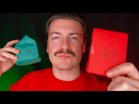 [ASMR] Opening an Advent Calendar Part 2 | Days 14-25 | Crinkling & Wrapping Paper Sounds