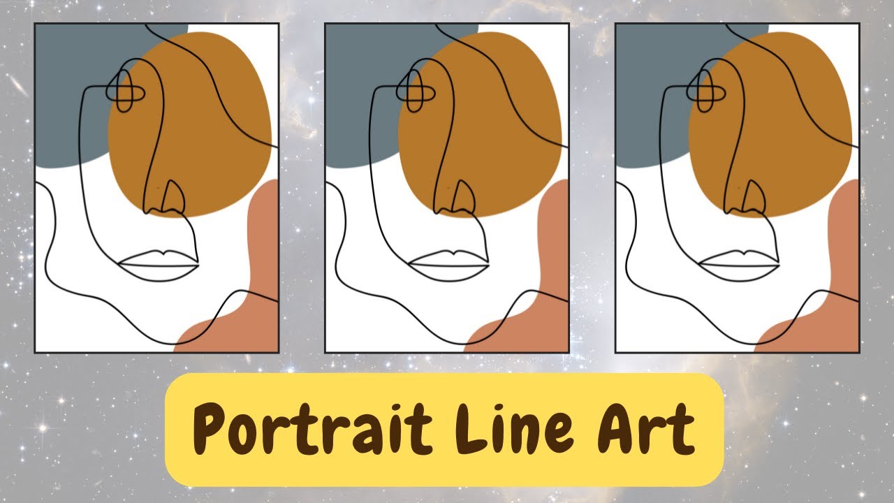 Draw One Line Woman Art Portrait Illustration With Illustrator |Abstract Art in Illustrator Tutorial