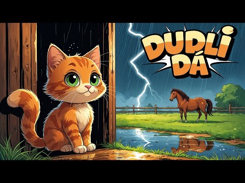 Prší prší, jen se leje 🌧️ | Lidová dětská písnička | Dudli dá