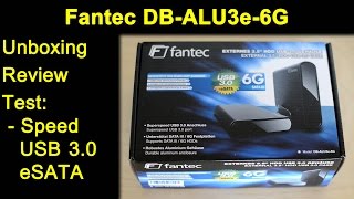 Fantec DB-ALU3e-6G eSATA USB 3.0 Gehäuse - Unboxing, Review, 3TB 8TB, SSD Transfer Test, Firmware