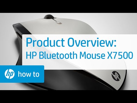 Hp bluetooth mouse x7500 product overview/ hp bluetooth devi...