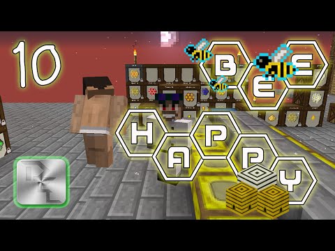 Minecraft Mod Pack Bee Happy - Episode 10 - Designing a Production Template