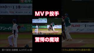 魔球スクリューを投げる社会人野球MVP投手 #shorts