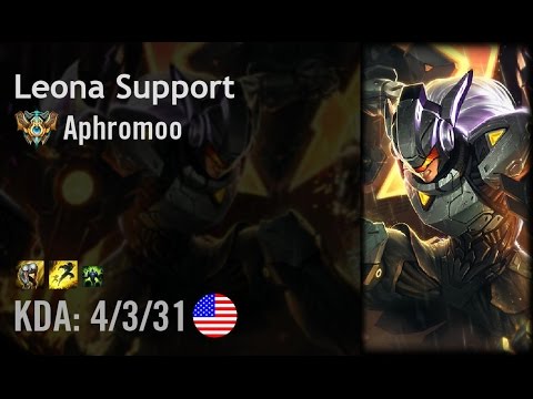 Leona Support vs Janna - Aphromoo - NA Challenger Patch 6.14
