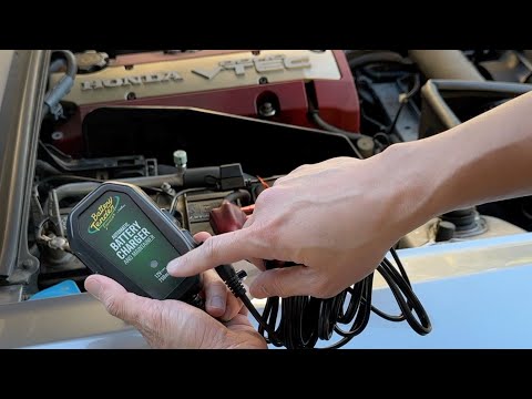The Battery Tender JUNIOR on my Honda S2000!  SAVING MY BATTERY!