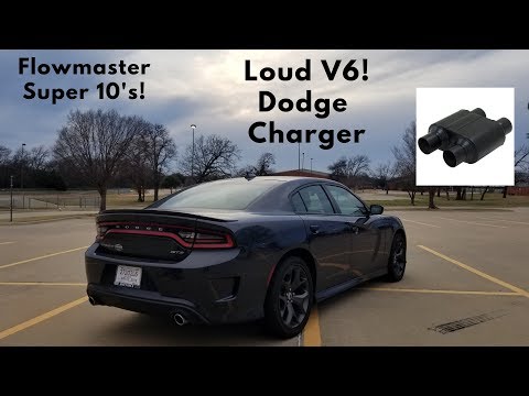 WANT YOUR V6 LOUD??? Flowmaster Super 10 on 2018 Dodge Charger Sxt Plus