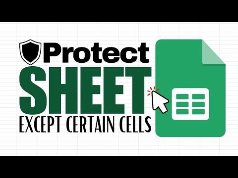 How to Protect a Sheet Except Certain Cells in Google Sheets (Protected Sheets)