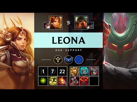 Leona Support vs Nautilus - EUW Diamond Patch 25.17