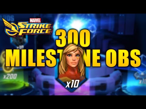 300 Milestone Orbs Opening - MARVEL Strike Force - MSF