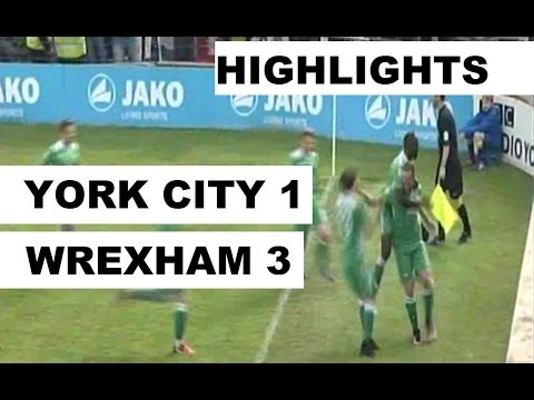 HIGHLIGHTS York City 1 Wrexham AFC 3