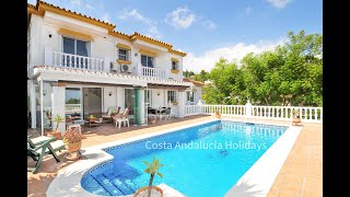Independent holiday villa for rent in Mijas - Spain with private garde