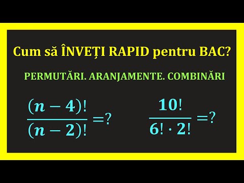 Cum sa iei bacul la matematica Combinari Aranjamente (Invata Matematica Usor-Meditatii Online)
