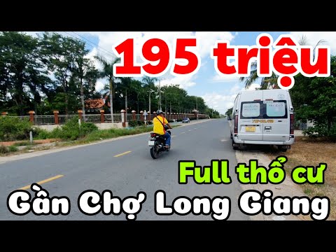 Bán đất thổ cư 5x26 giá rẻ 195 triệu đường bê tông gần Chợ trường học Long Giang Long Thuận Tây Ninh