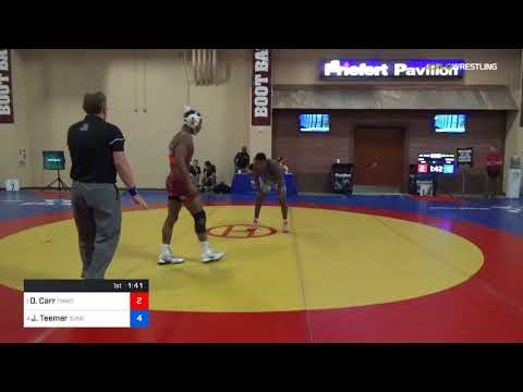 2018 Marine Corps US Open/UWW Junior Freestyle 70 3rd Place - David Carr (TMWC) Vs. Jacori Teemer