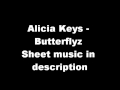 Alicia Keys - Butterflies (piano sheet music) 