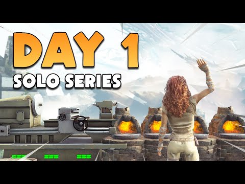 My Best SOLO Start On ARK Day 1!