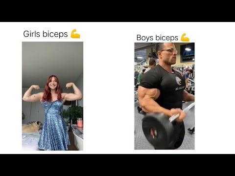 Girls Biceps VS Boys Biceps 💪