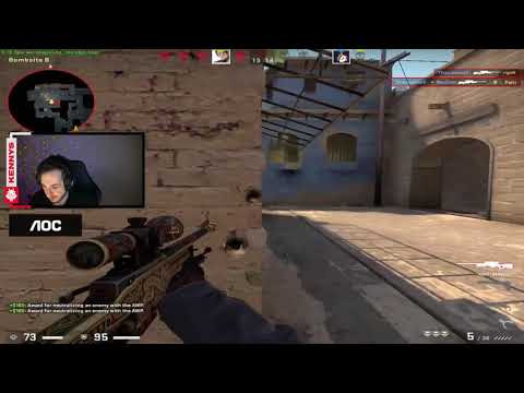 KennyS 1v4 AWP Clutch In FPL!! 😱🤮☠ Easy Clutch For Insane Kennys Awp Flicks 😱☠| CSGO