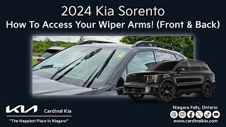 Refreshed 2024 Kia Sorento | How To Access Your Wiper Arms! (Front/Rear)