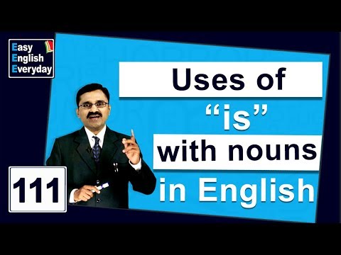 Spoken English communication learning videos | How to use “is” with Nouns in English |J Bala Krishna