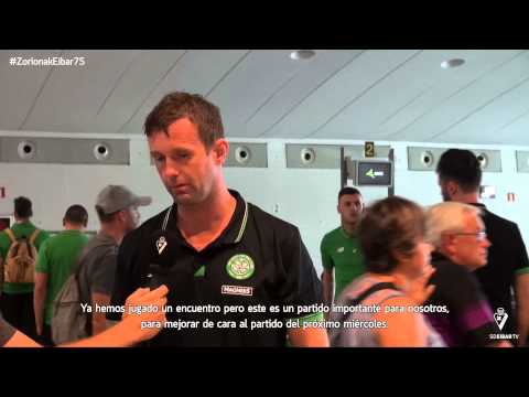 Celtic FC iritsiera Euskadira - llegada a Euskadi