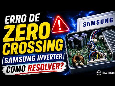 Vídeo: Erro Zero Cross Linha AC Samsung Inverter: 3 Causas & Solução