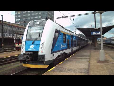 Odjezd vlaku Os 6817 (ČD 440.002) - Most, 22. 6. 2013